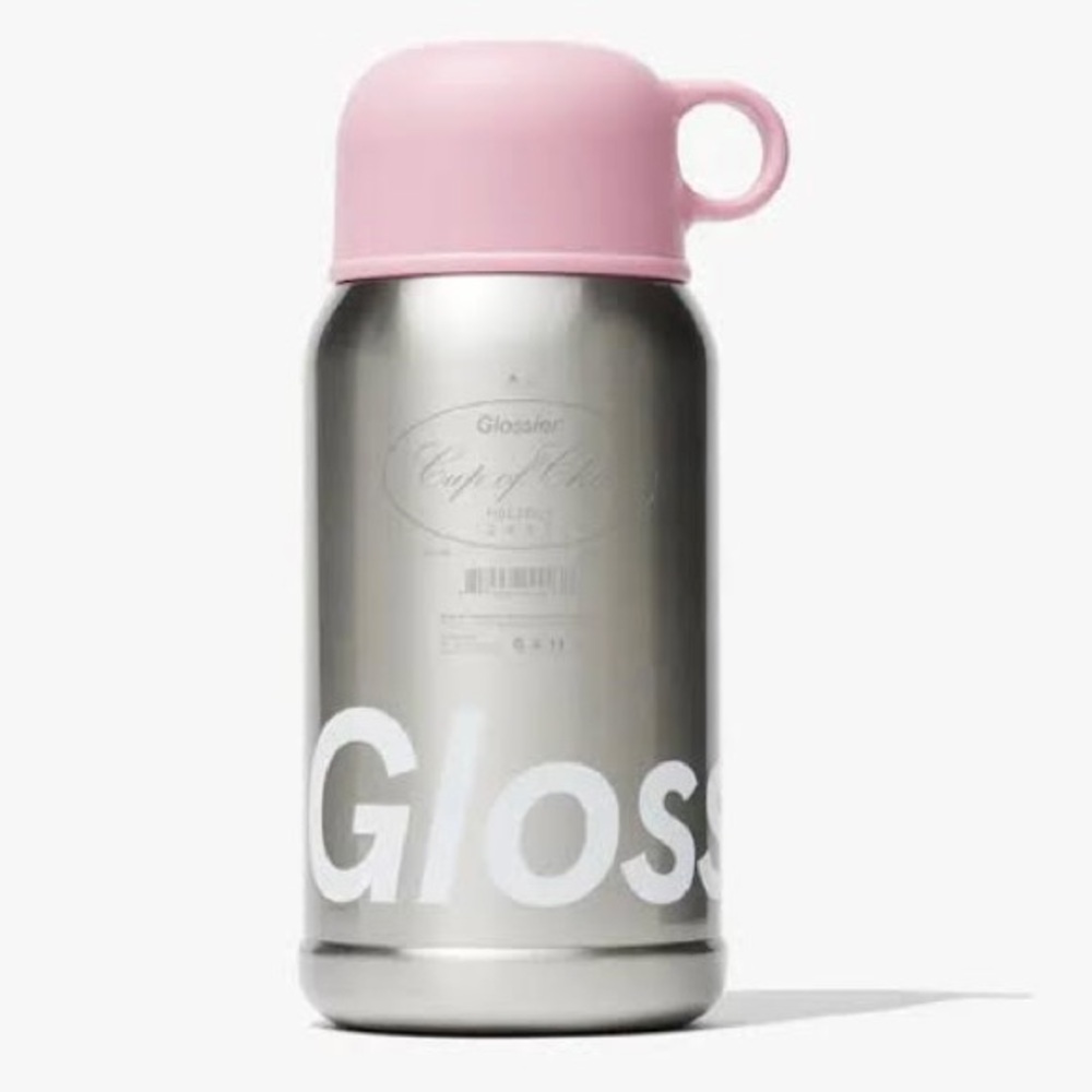 Glossier 16oz Stainless Steel Travel Bottle 2024